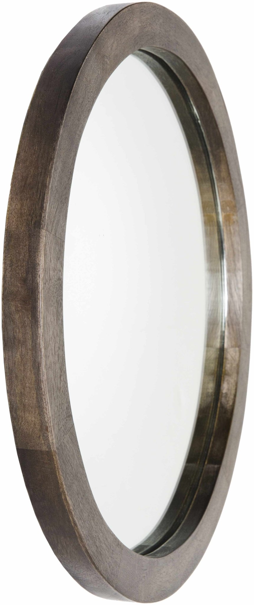 Modern Brown Ring Wall Mirror Perfect For Home Decor - The Rug Decor
