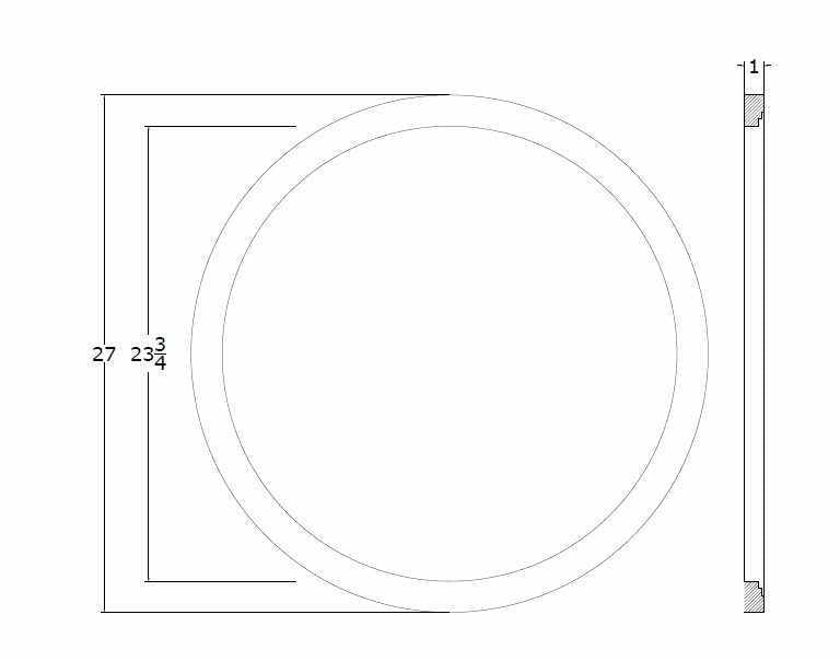 Modern Brown Ring Wall Mirror Perfect For Home Decor - The Rug Decor