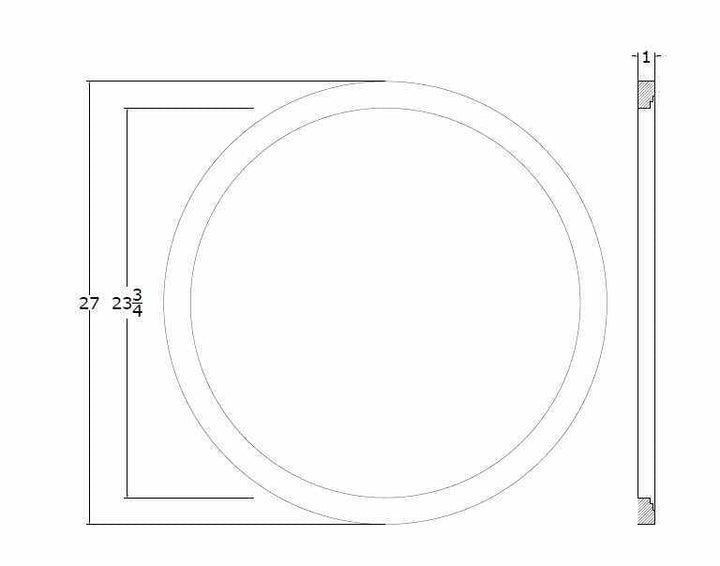 Modern Brown Ring Wall Mirror Perfect For Home Decor - The Rug Decor