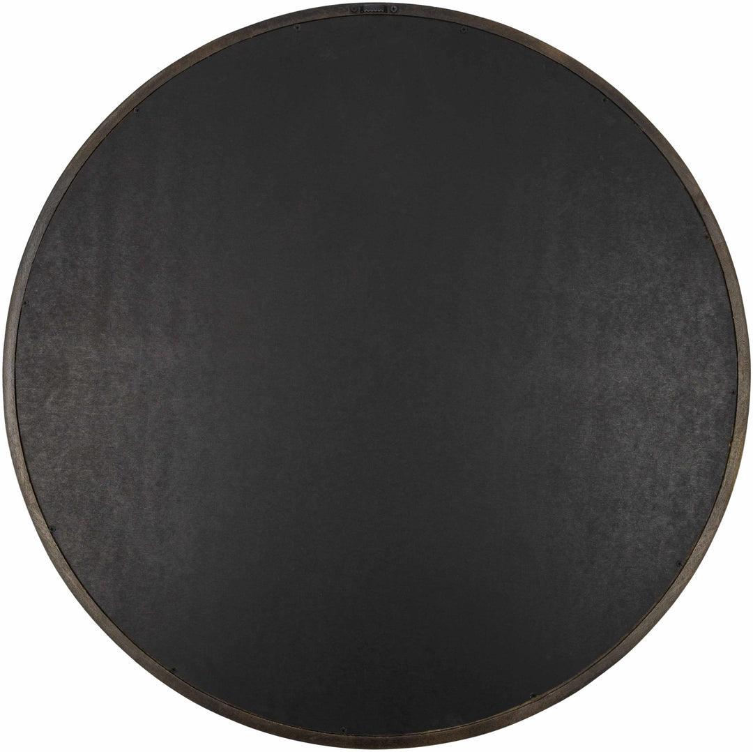 Modern Brown Ring Wall Mirror Perfect For Home Decor - The Rug Decor