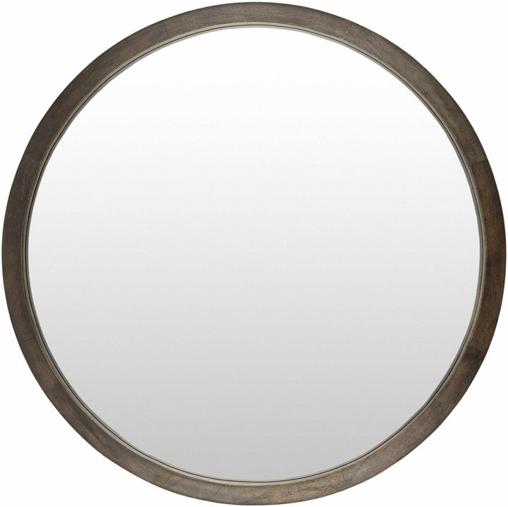 Modern Brown Ring Wall Mirror Perfect For Home Decor - The Rug Decor