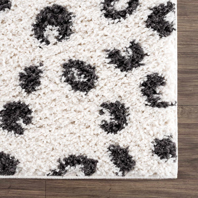 Modern Contemporary Antelope Ivory and Black Plush pile Area Rug - The Rug Decor