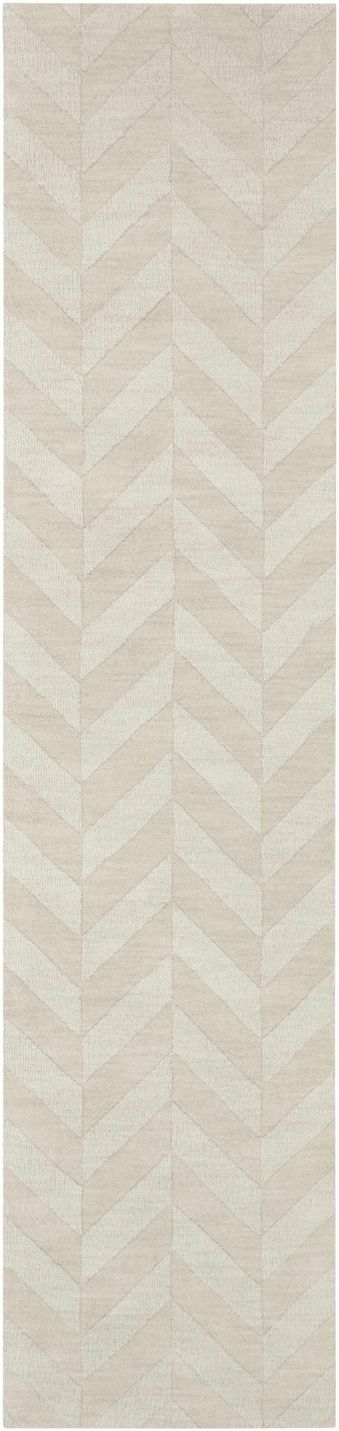 Modern Contemporary Beige Medium Pile Hand Loomed Wool Area Rug - The Rug Decor