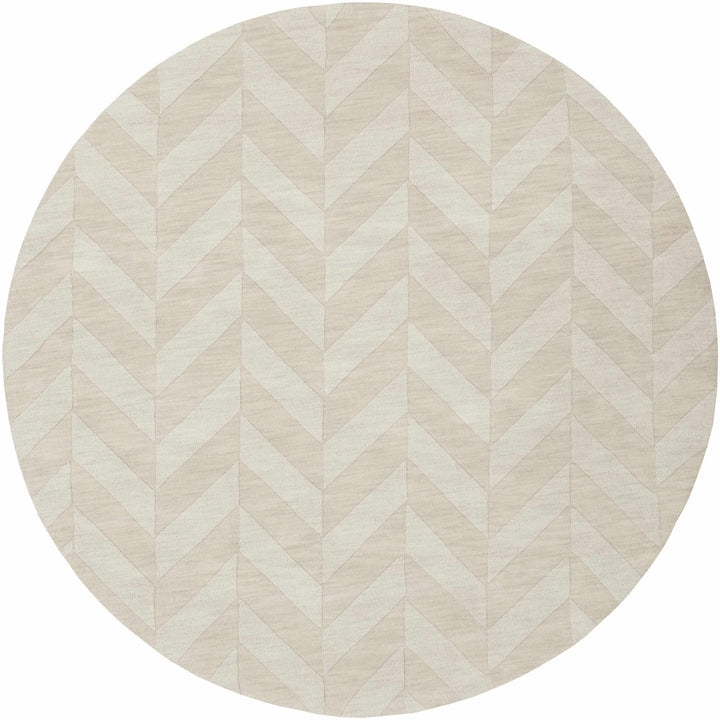 Modern Contemporary Beige Medium Pile Hand Loomed Wool Area Rug - The Rug Decor