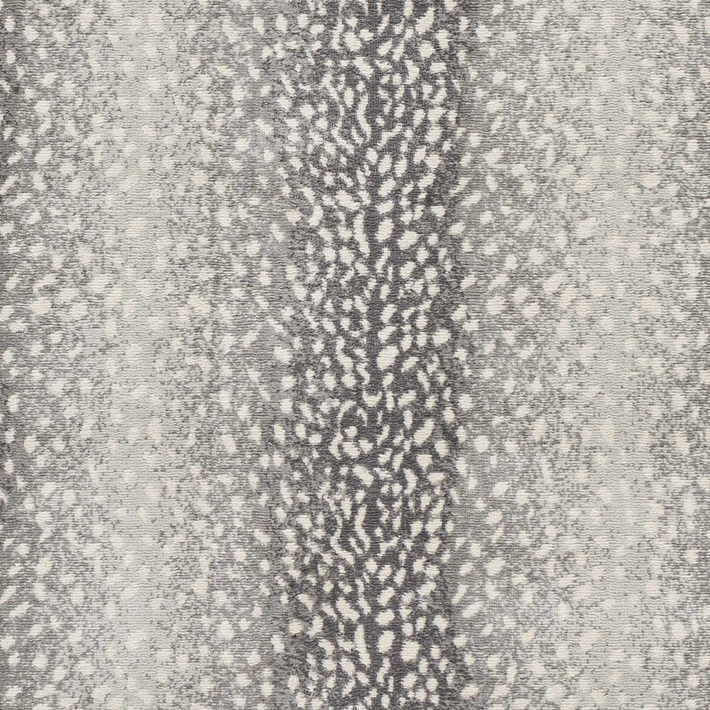 Modern Contemporary Charcoal, Gray and Ivory Leopard Print Low Pile Area Rug - The Rug Decor