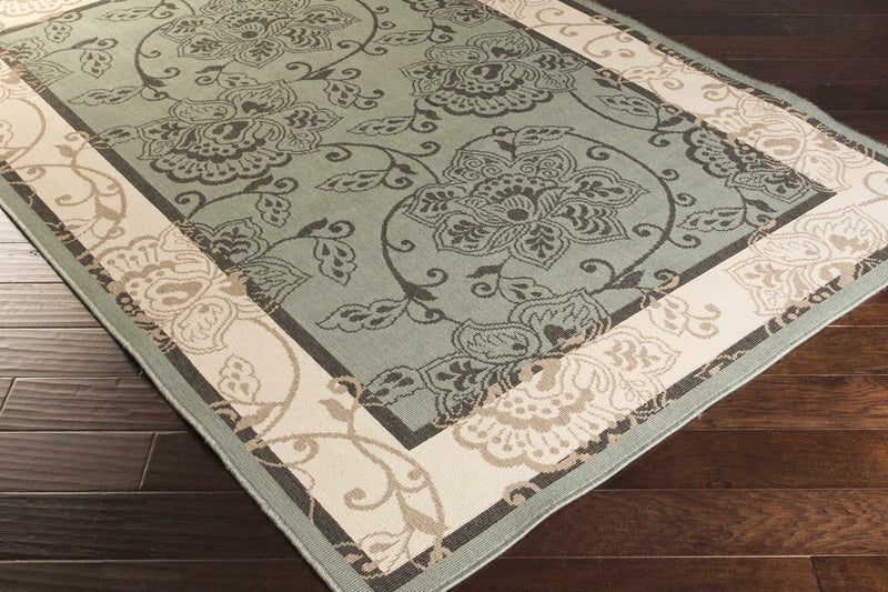 Modern Contemporary Floral Beige, Teal and Brown Premium look Area Rug - The Rug Decor