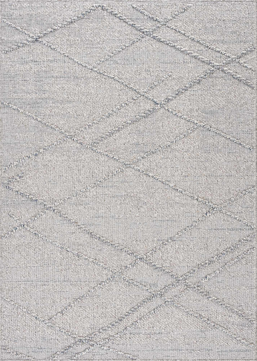 Modern Contemporary Geometrical Gray Outdoor Safe Area Rug - The Rug Decor