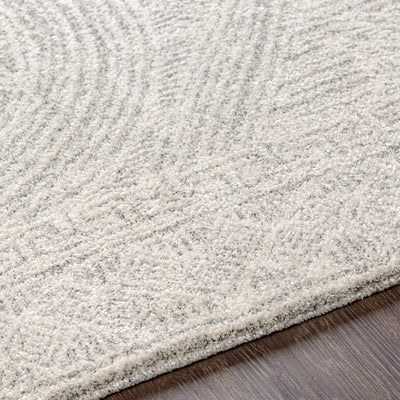 Modern Contemporary Gray and Ivory High Pile Area Rug - The Rug Decor