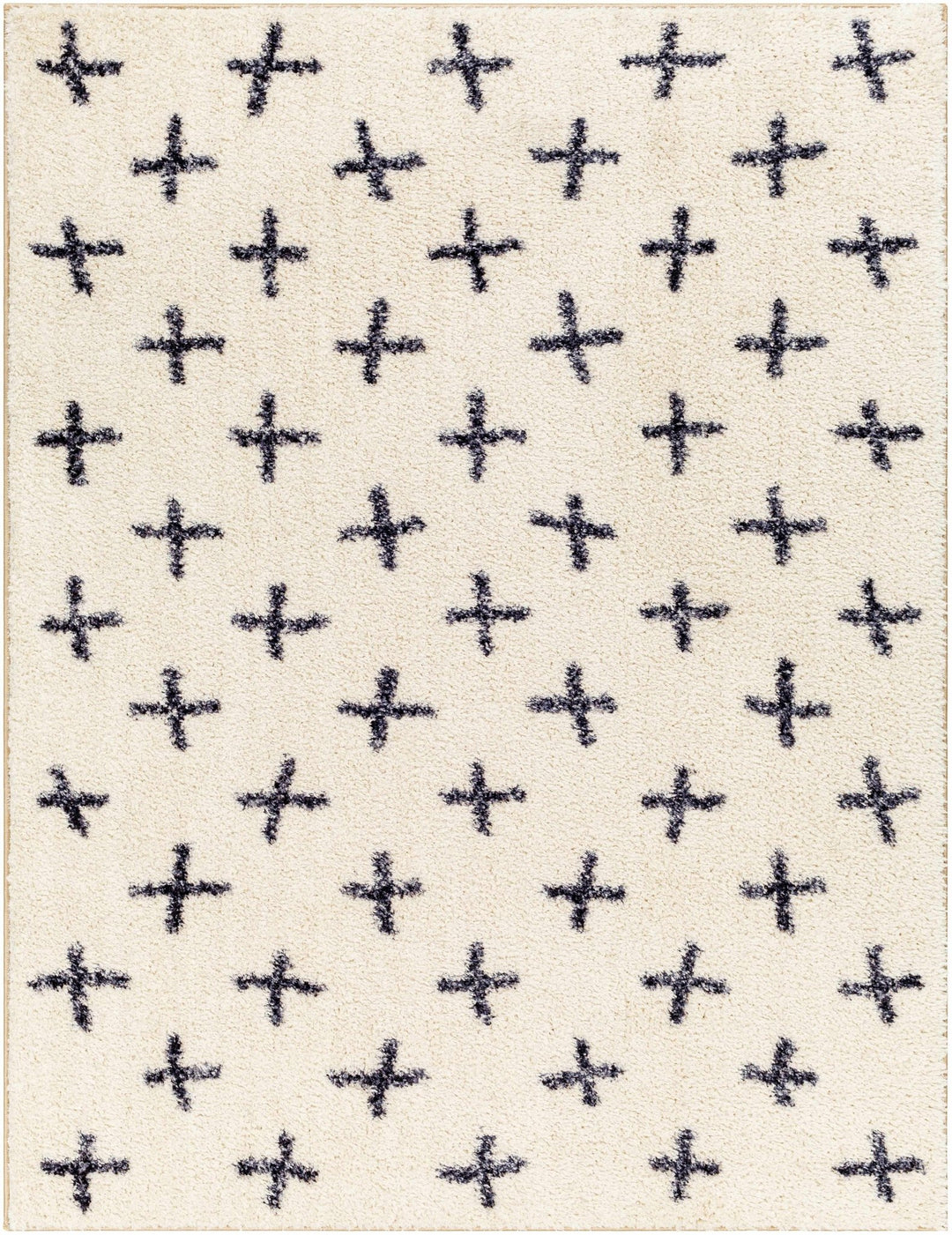 Modern Geometric Design Beige and Charcoal Machine Woven Machine Washable Rug - The Rug Decor
