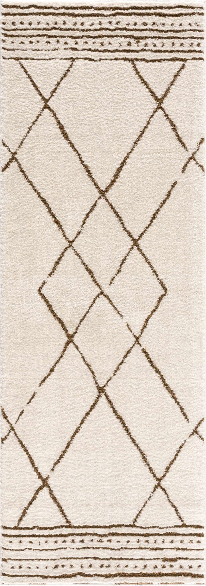 Modern Geometric rose cream, Brown Machine woven woolen area rug - The Rug Decor