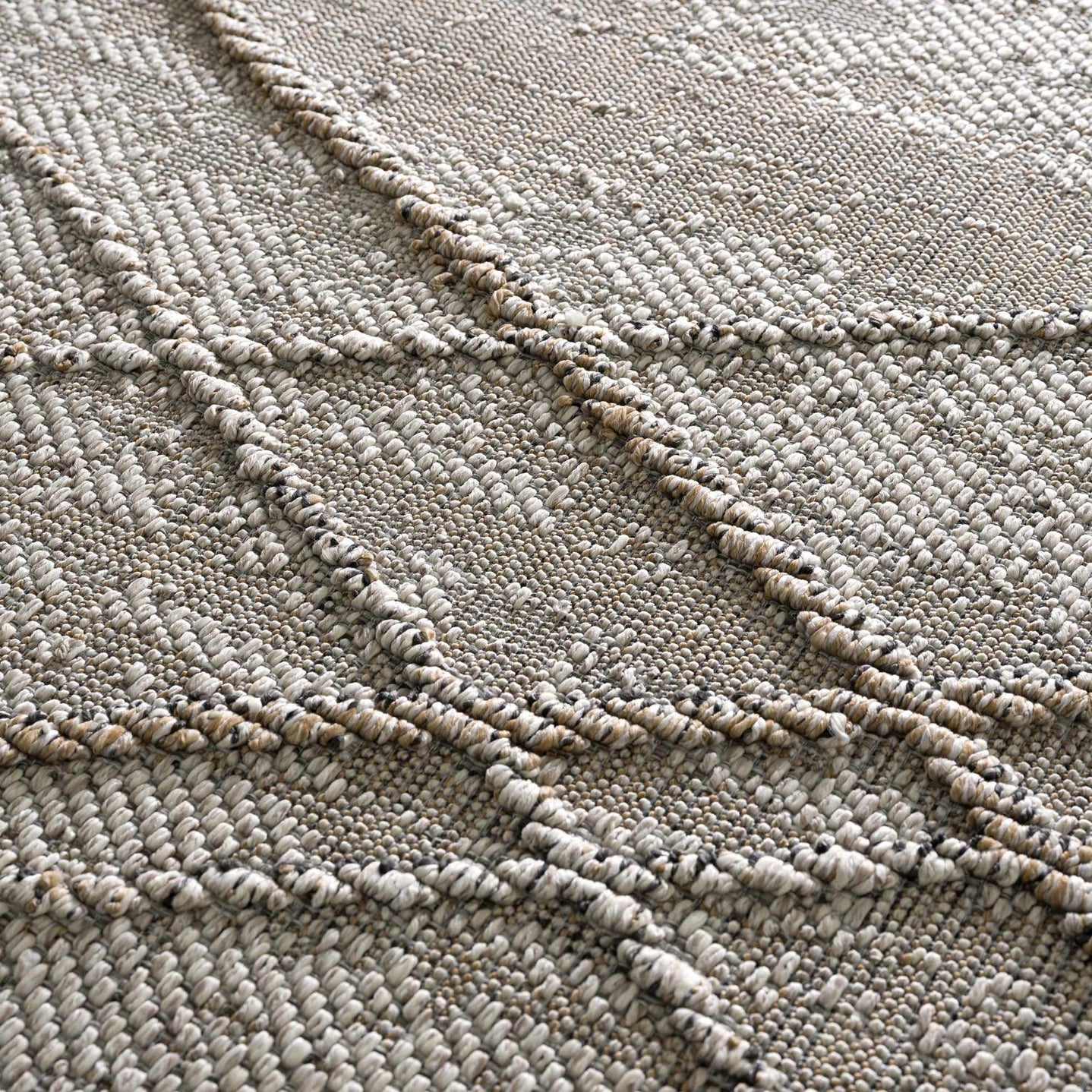 Modern Geometrical Contemporary Beige Outdoor Safe Area Rug - The Rug Decor