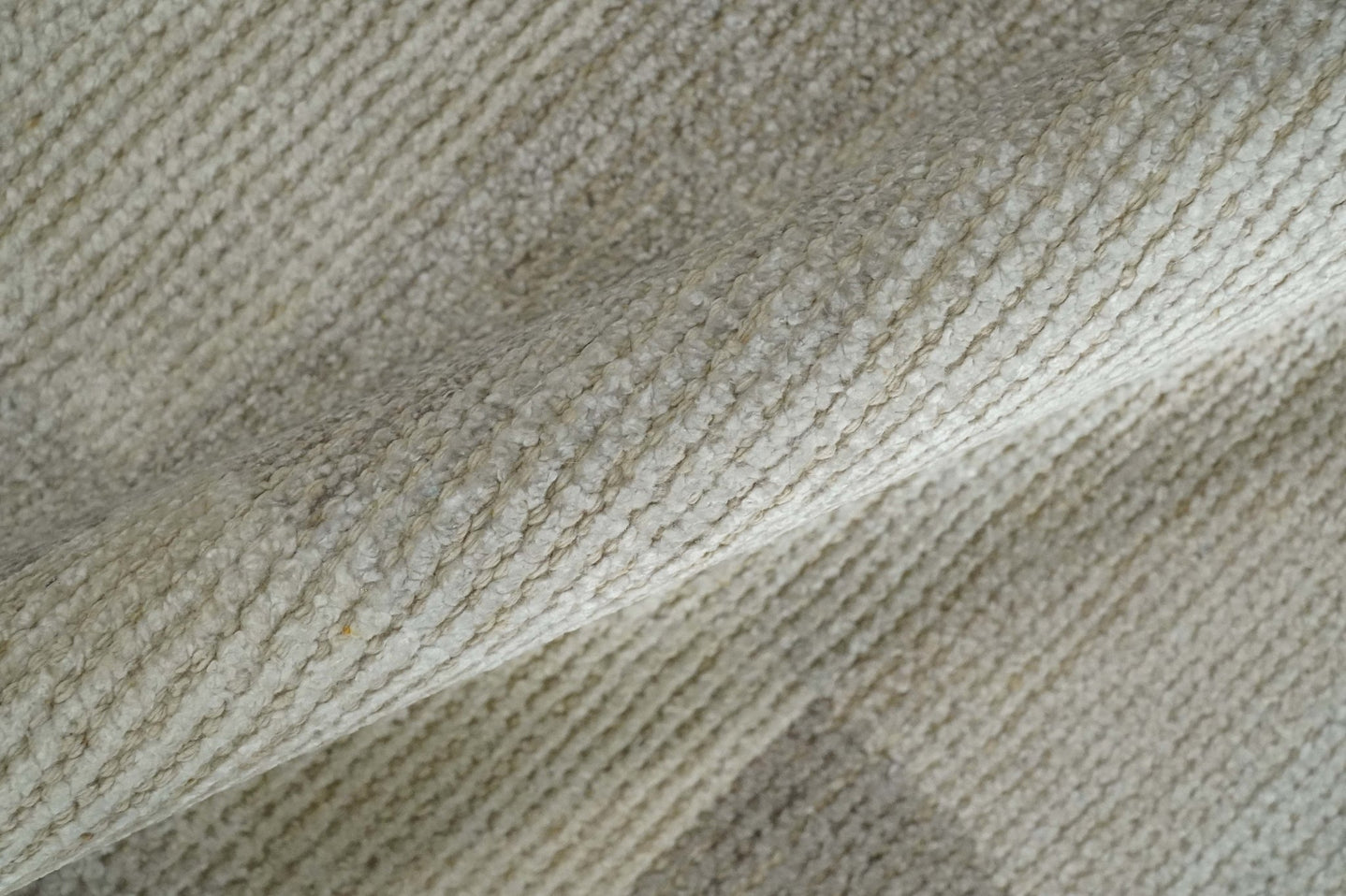 Modern Geometrical Hand knotted 2x3 Gray, Beige and Silver Area Rug | N5323 - The Rug Decor