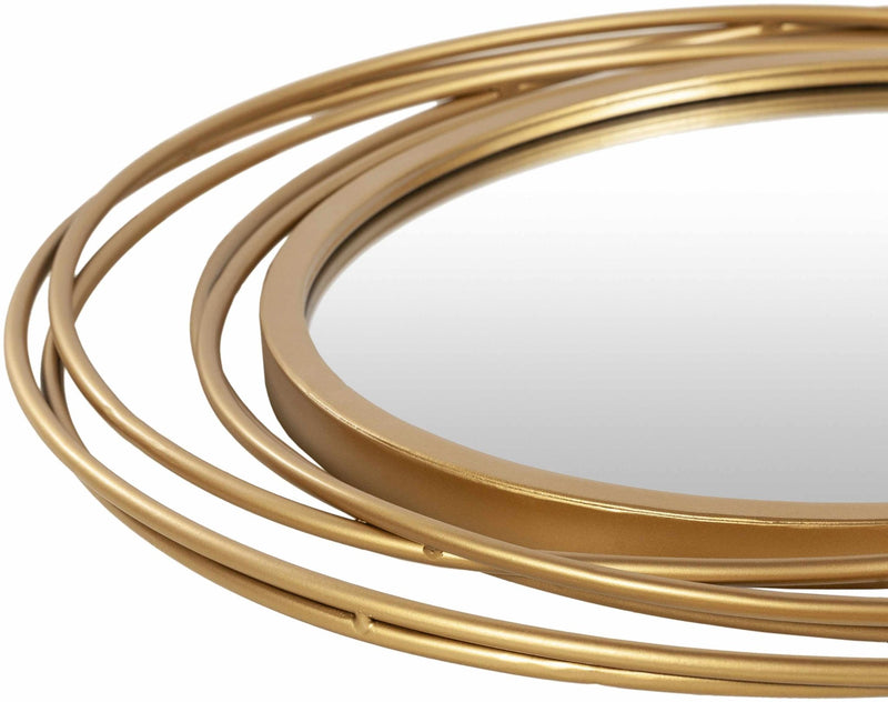 Modern Golden Ring Wall Mirror Perfect for Home Decor - The Rug Decor