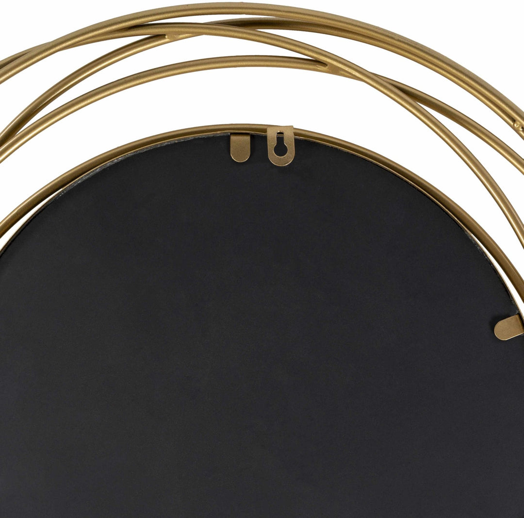 Modern Golden Ring Wall Mirror Perfect for Home Decor - The Rug Decor
