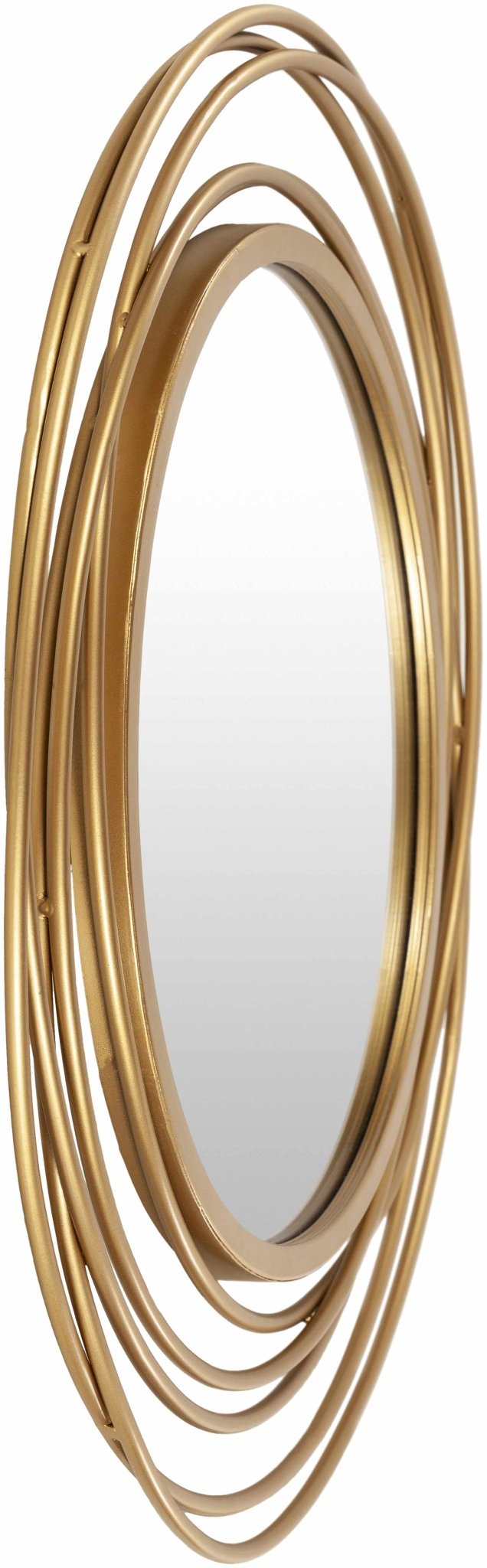 Modern Golden Ring Wall Mirror Perfect for Home Decor - The Rug Decor