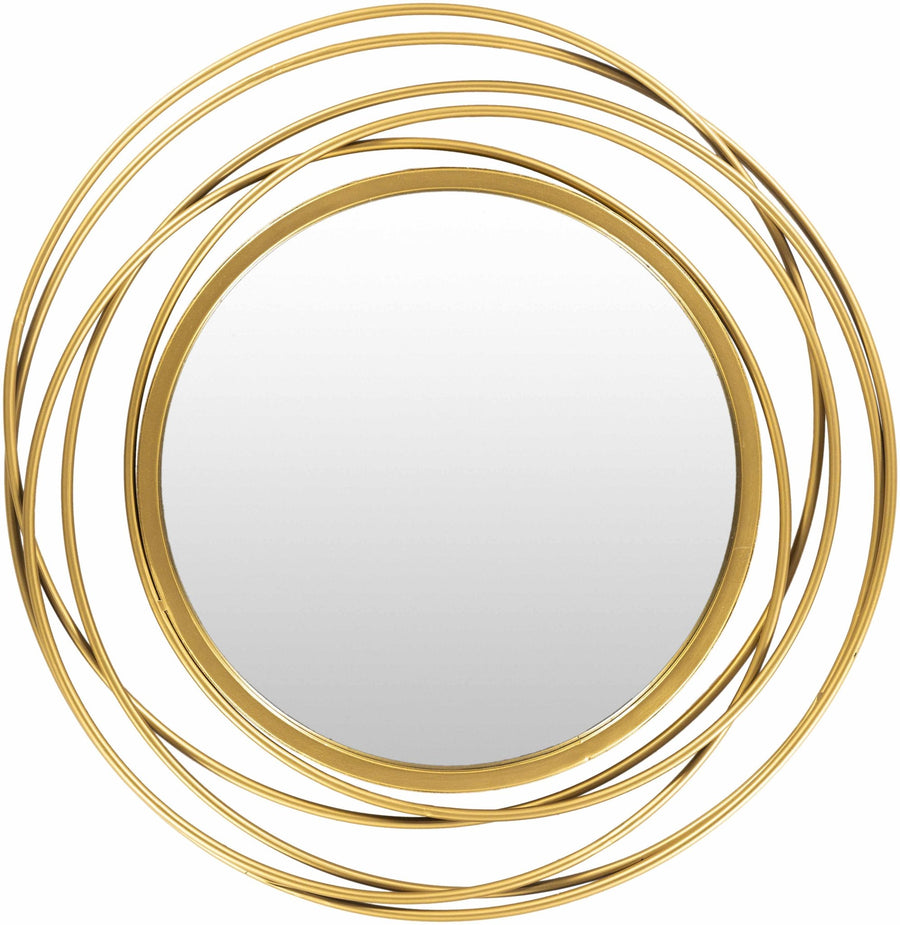 Modern Golden Ring Wall Mirror Perfect for Home Decor - The Rug Decor