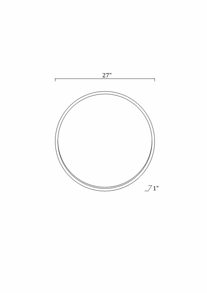 Modern Golden Ring Wall Mirror Round Prefect for Home Decor - The Rug Decor