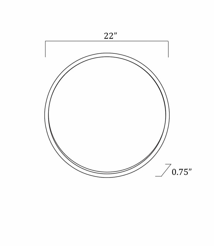Modern Golden Ring Wall Mirror Round Prefect for Home Decor - The Rug Decor