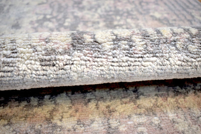 Modern Indo Tibetan Wool and Bamboo Silk 2' by 4' Rug |The Rug Decor |TRD168624 - The Rug Decor