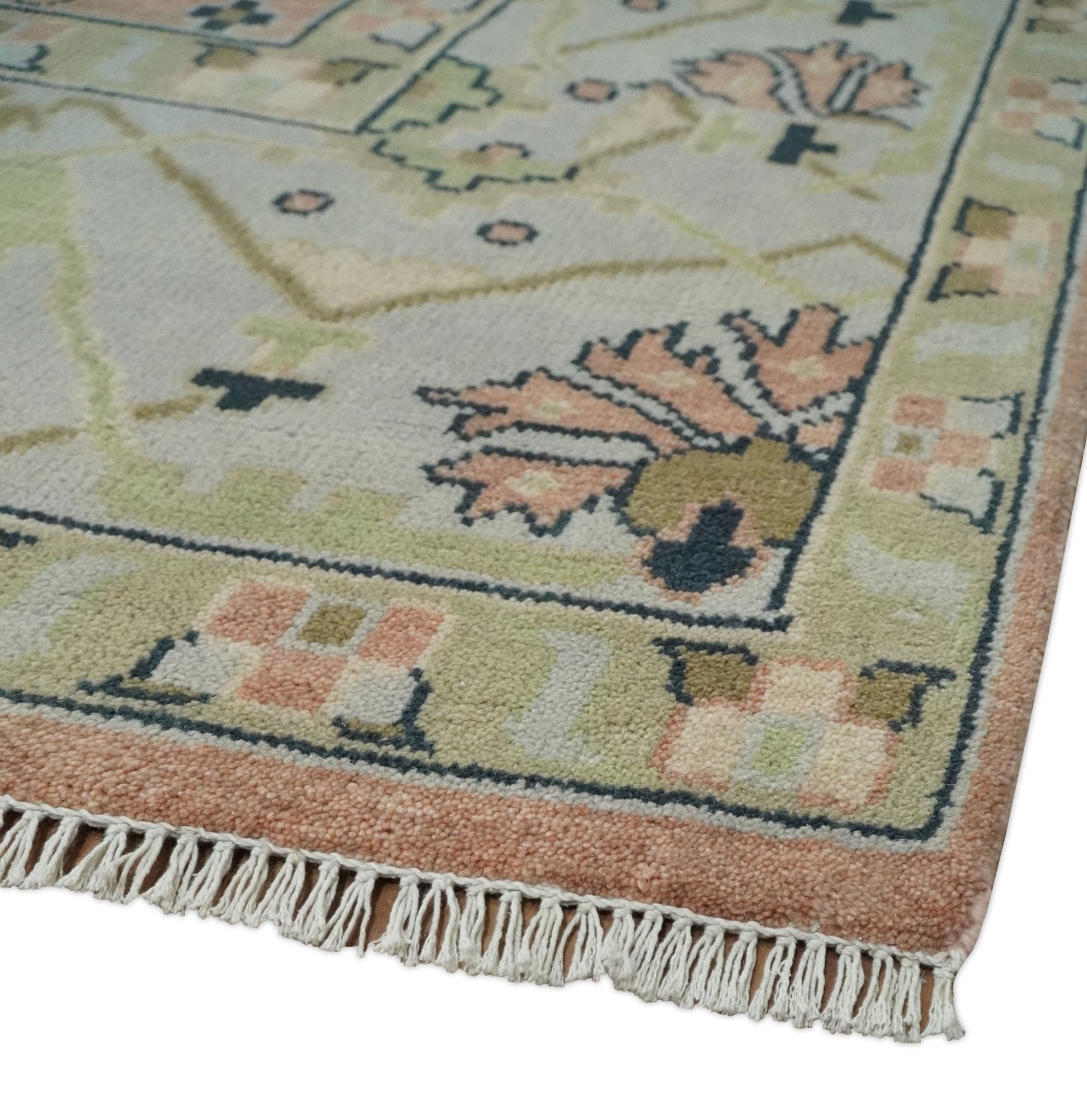 Vintage Turkish Oushak Small Area Rug 3x5, Wool Hand-Knotted, Ivory Cr –  Jewel Rugs