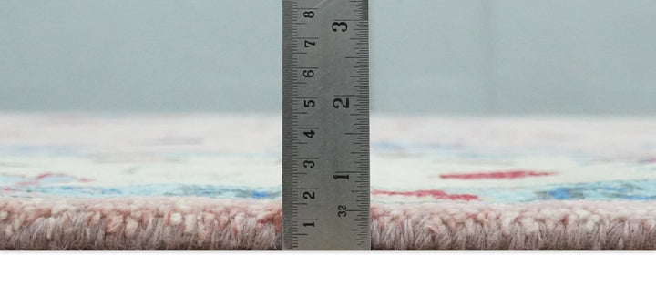 Modern Pink Rug 8x10 and 9x12 Wool Colorful Hand knotted Oushak Area Rug - The Rug Decor