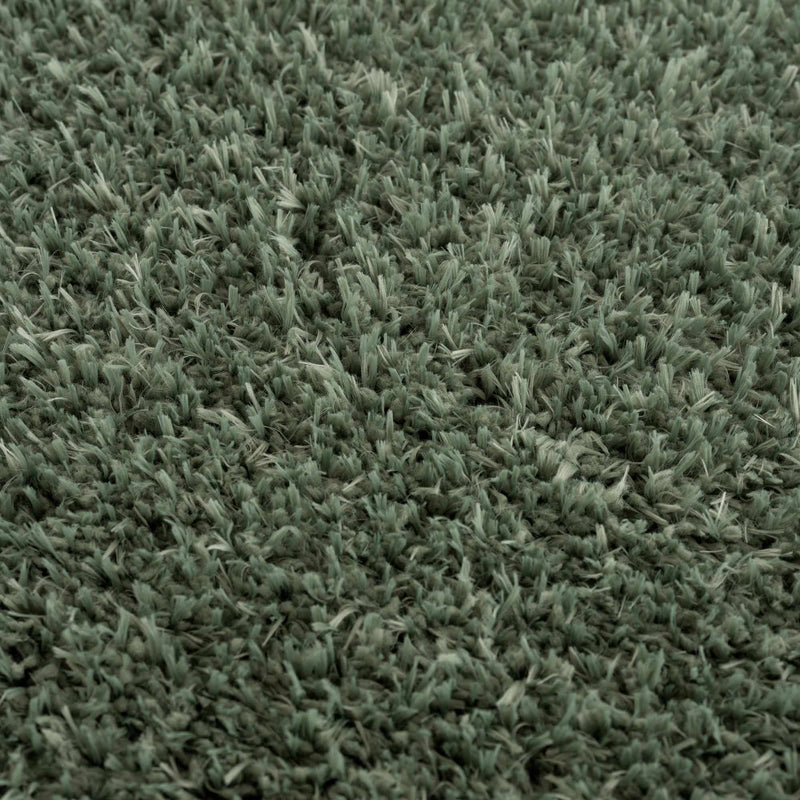 Modern Solid Dark Olive green Woven Plush area rug - The Rug Decor