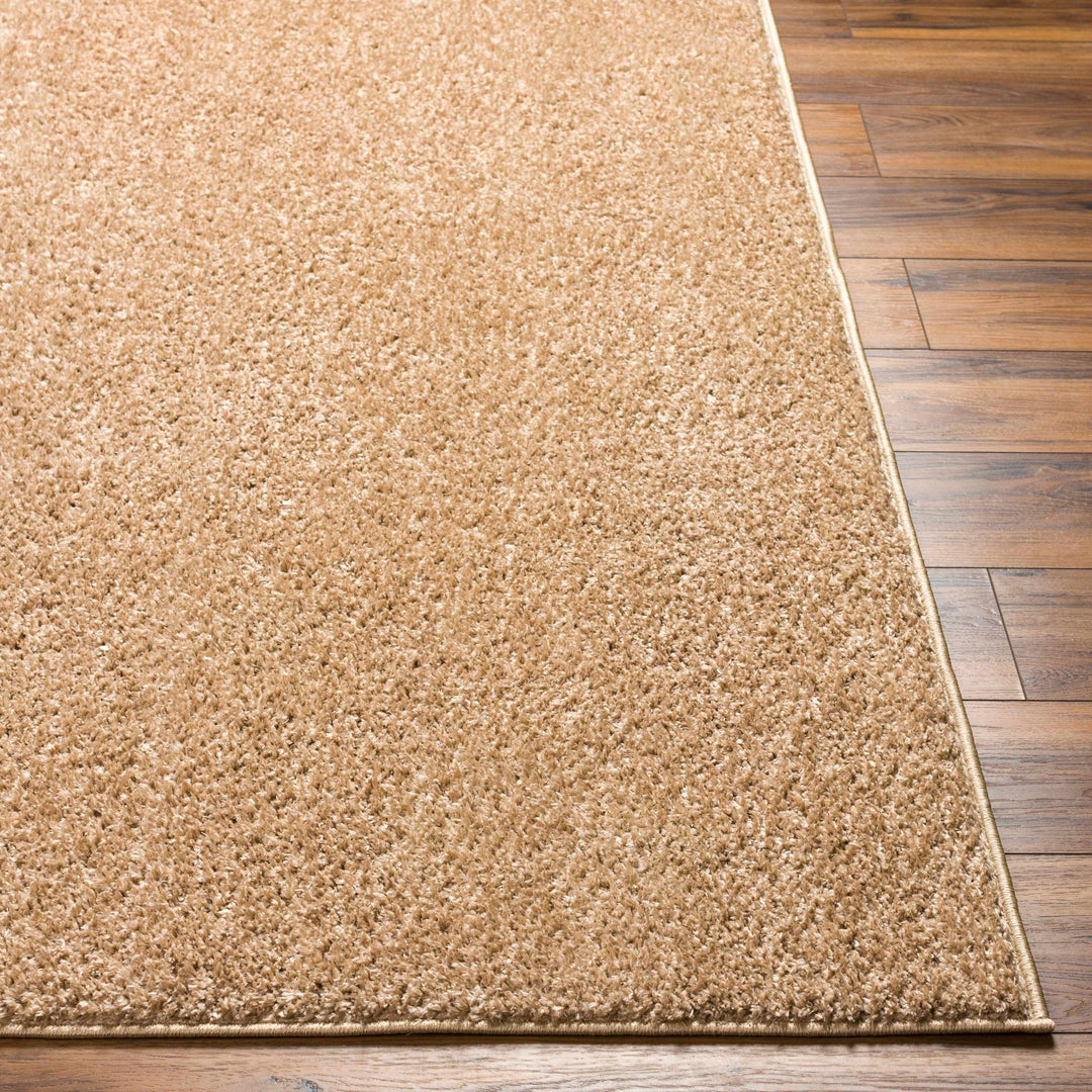 Modern Solid Design Brown High Pile Washable Area Rug - The Rug Decor