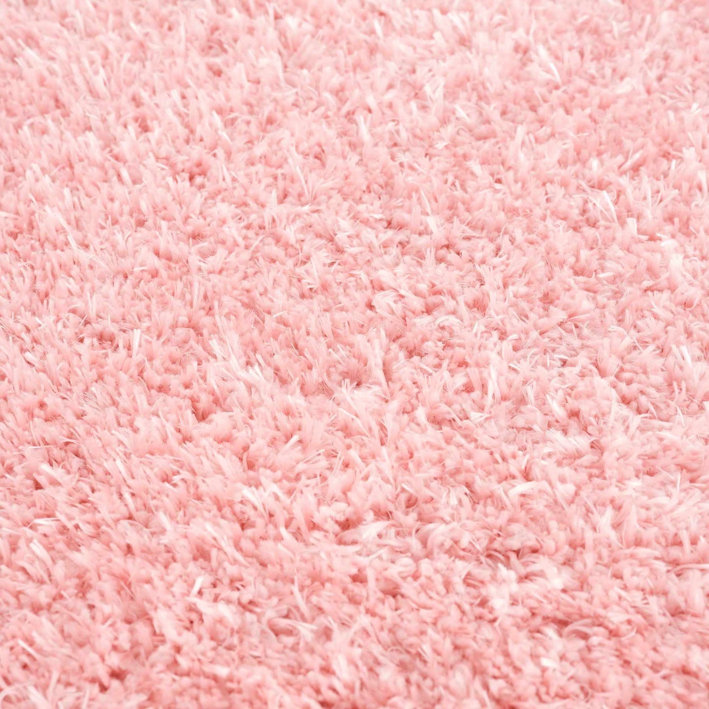 Modern Solid Pink Plush Pile Moroccan Style Washable Area Rug - The Rug Decor