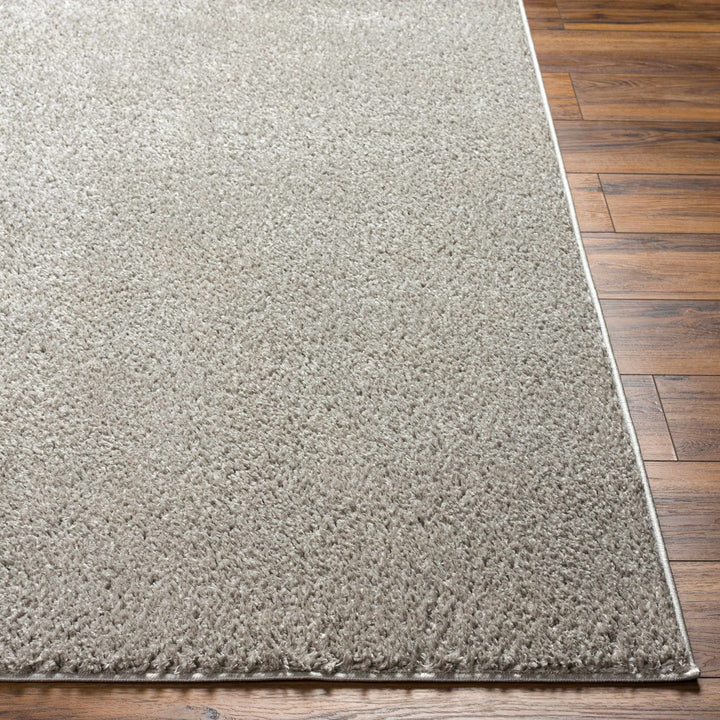 Modern Solid Plane light Gray Plush Pile Moroccan Style Multi size Washable Area Rug - The Rug Decor