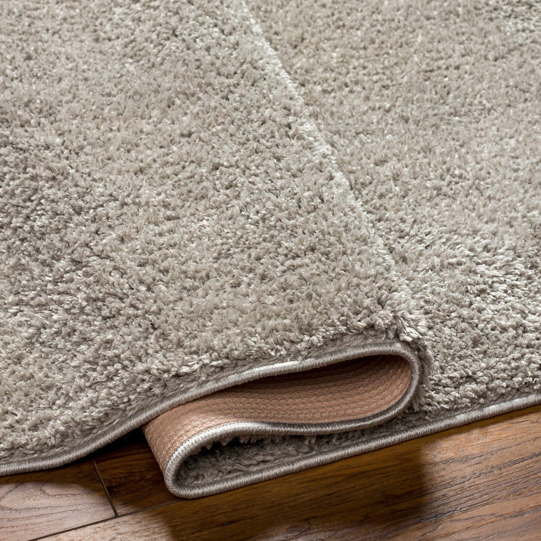 Modern Solid Plane light Gray Plush Pile Moroccan Style Multi size Washable Area Rug - The Rug Decor