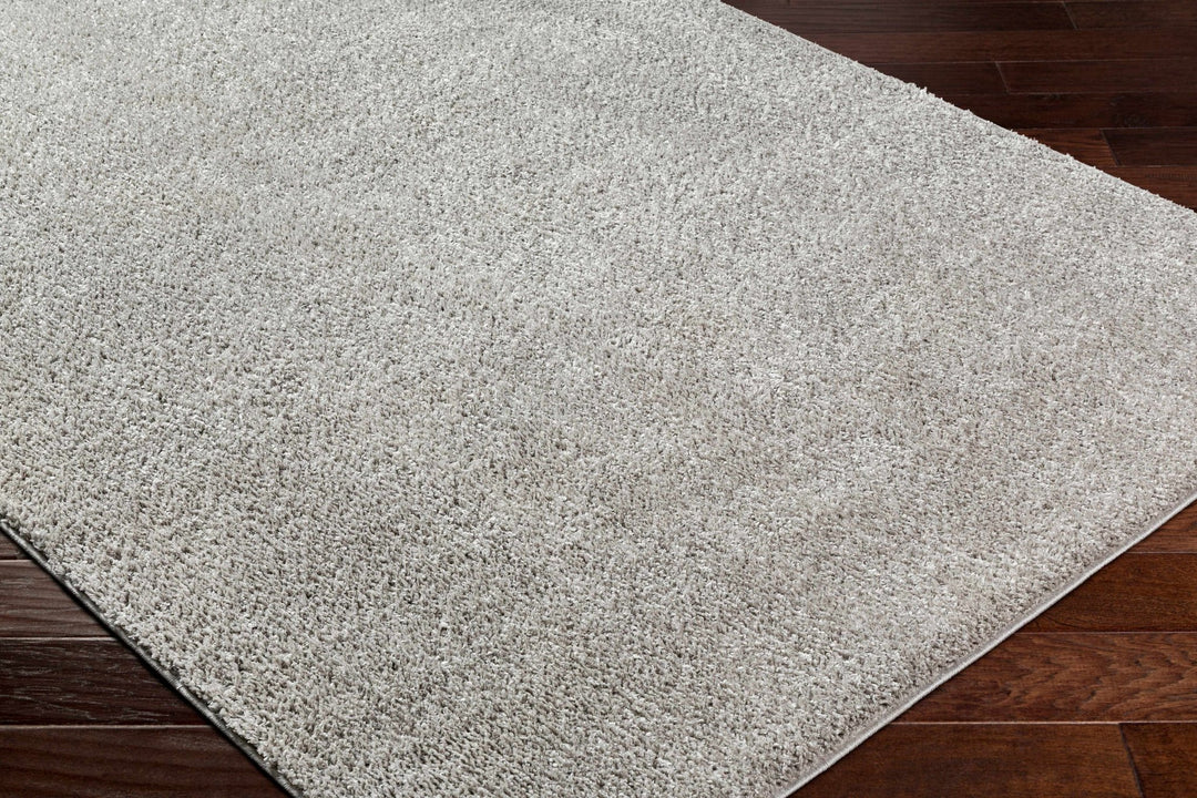 Modern Solid Plane light Gray Plush Pile Moroccan Style Multi size Washable Area Rug - The Rug Decor