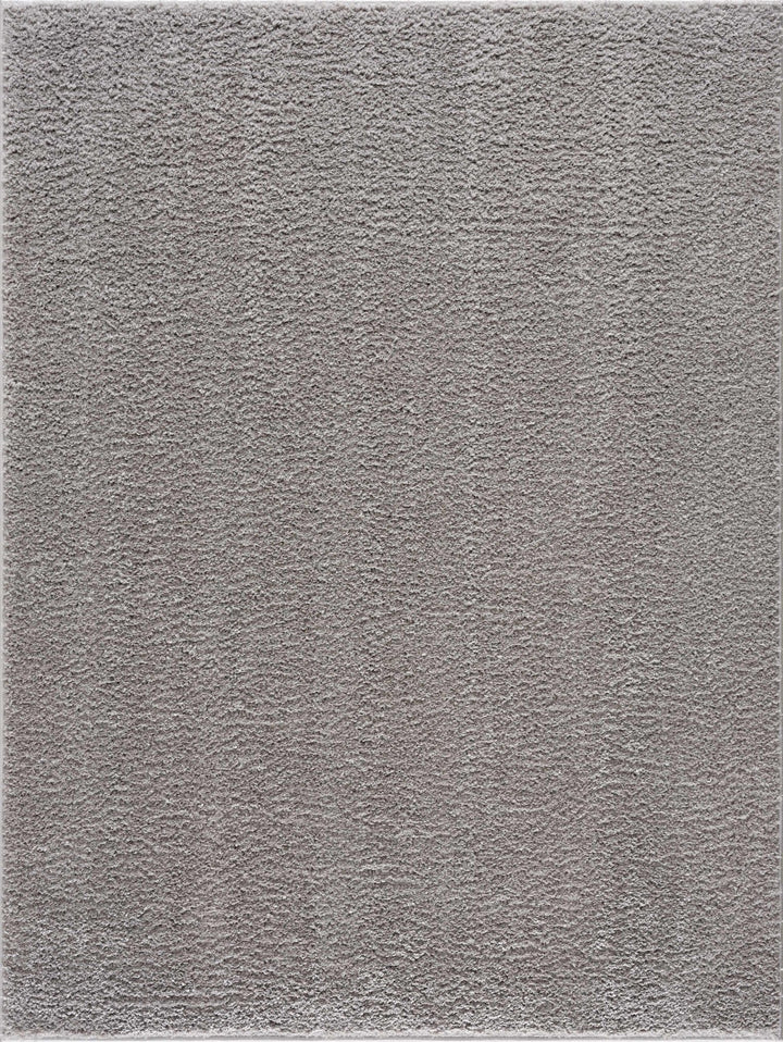Modern Solid Plane light Gray Plush Pile Moroccan Style Multi size Washable Area Rug - The Rug Decor