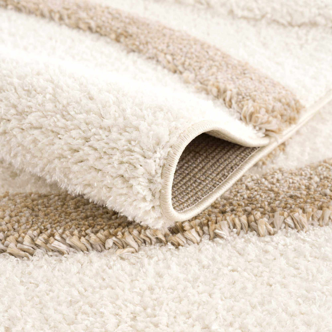 Brown Textured Rug Modern Texture Brown and Ivory Design Area Rug – The Rug Decor