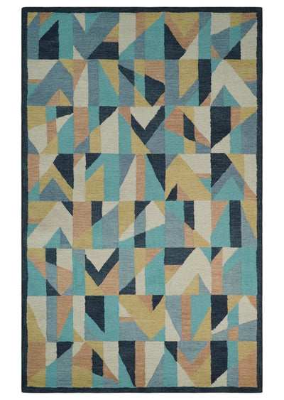 Multi Size Hand Tufted Multicolor Quilt Pattern Modern Style Rug, Kids, Living Room and Bedroom Rug | TRDMA247 - The Rug Decor