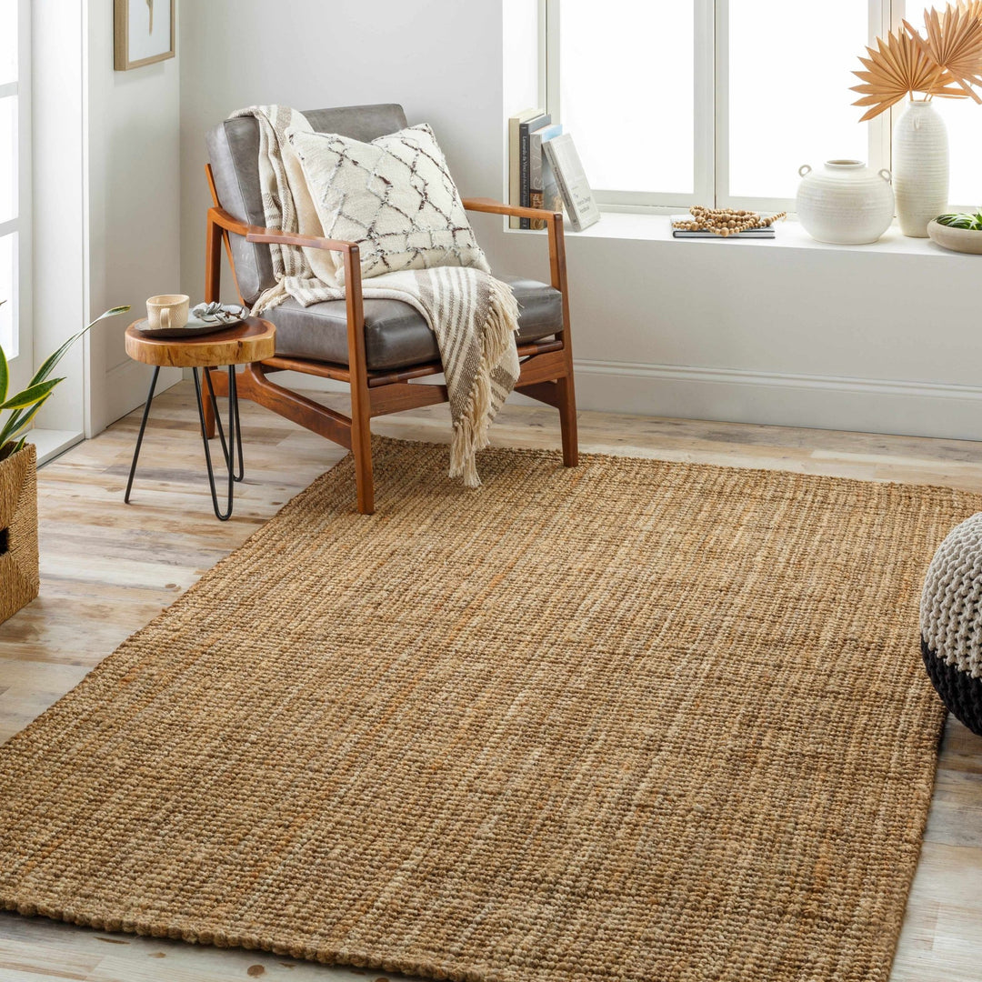 Natural Fiber Brown Hand Woven Natural Jute Rug - The Rug Decor