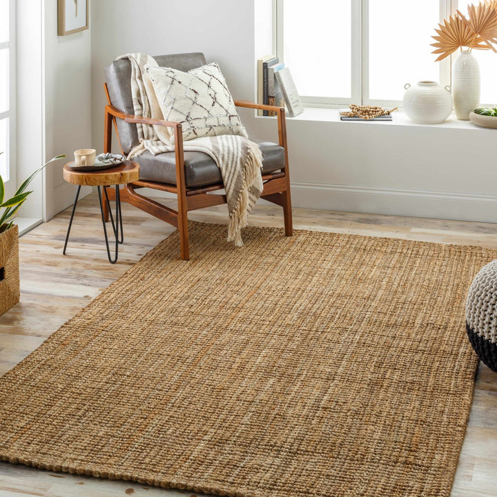 Natural Fiber Brown Hand Woven Natural Jute Rug - The Rug Decor