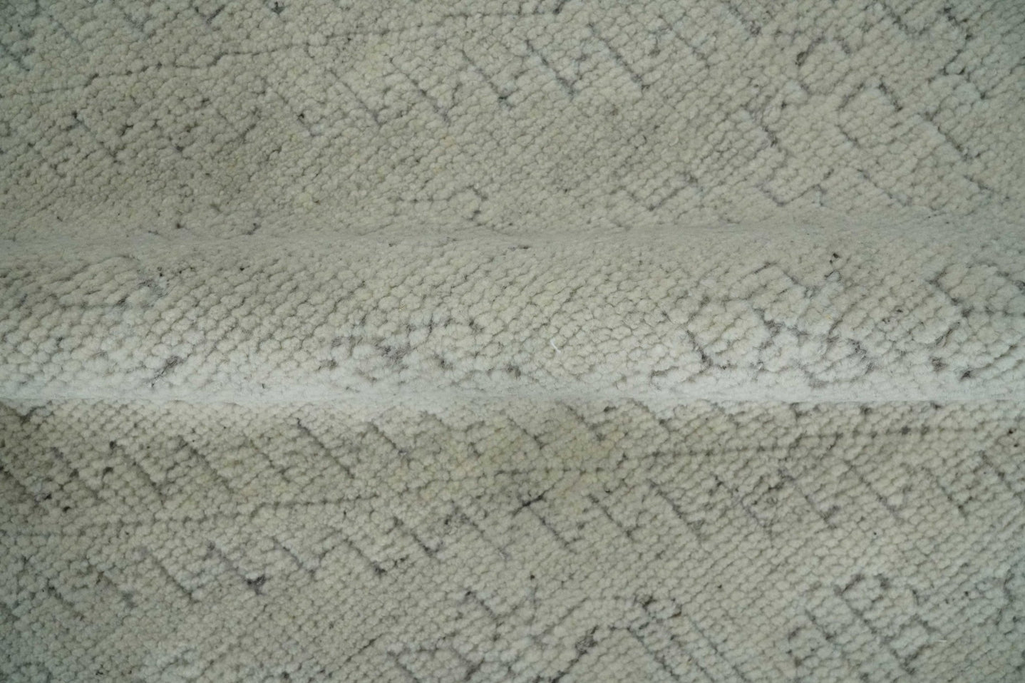 Neutral Contemporary 8x10 Medallion Beige 8x10 Hand knotted wool area rug - The Rug Decor