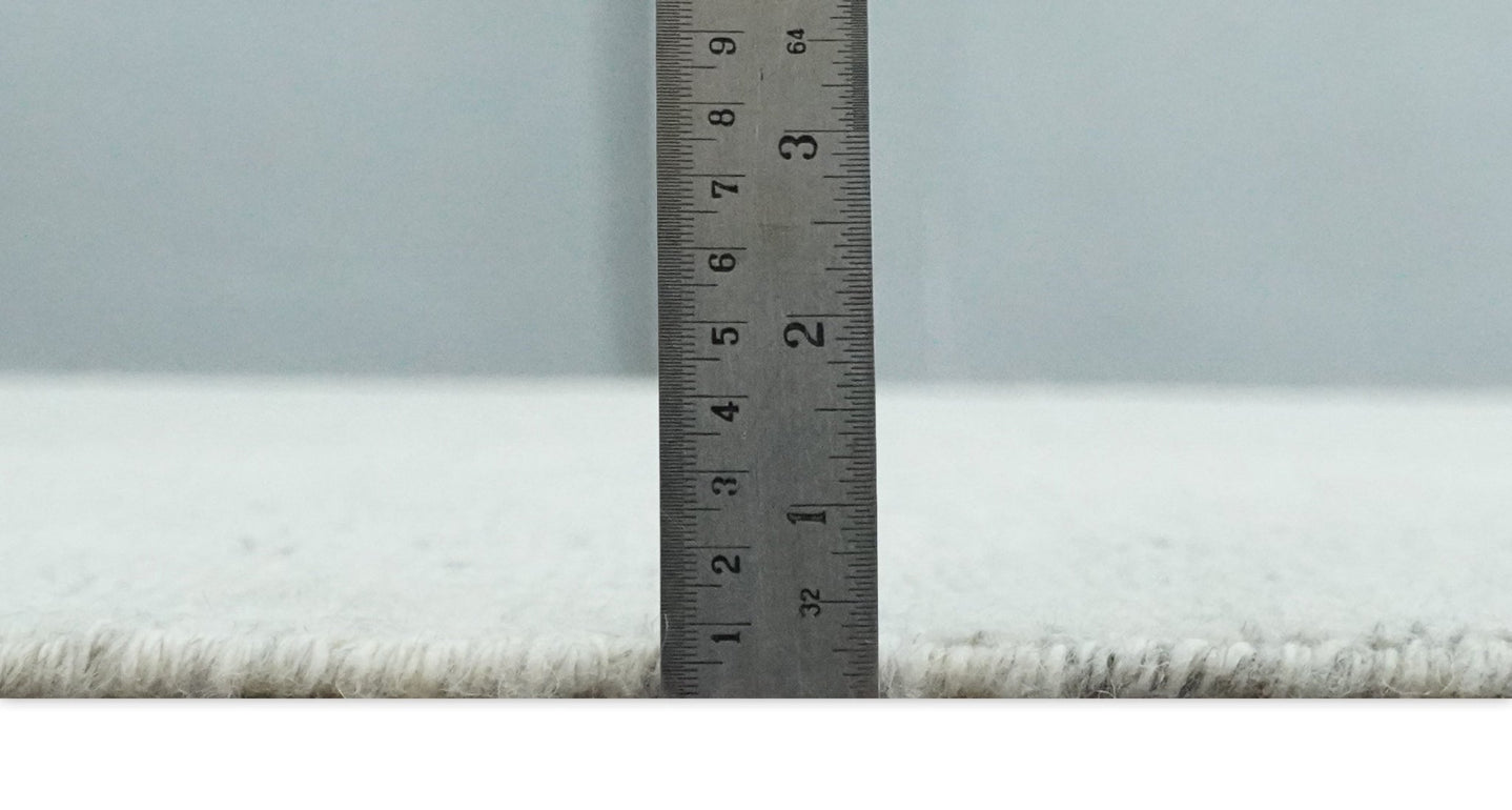 Neutral Contemporary 8x10 Medallion Beige 8x10 Hand knotted wool area rug - The Rug Decor