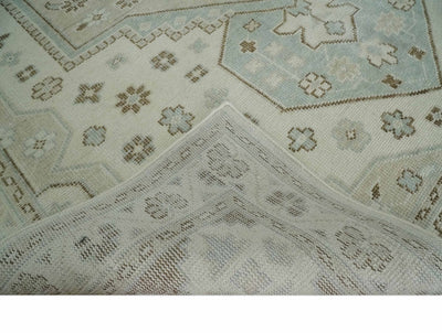 Neutral Ivory, Brown and Gray Hand knotted Traditional Multi Size wool Area Rug - The Rug Decor