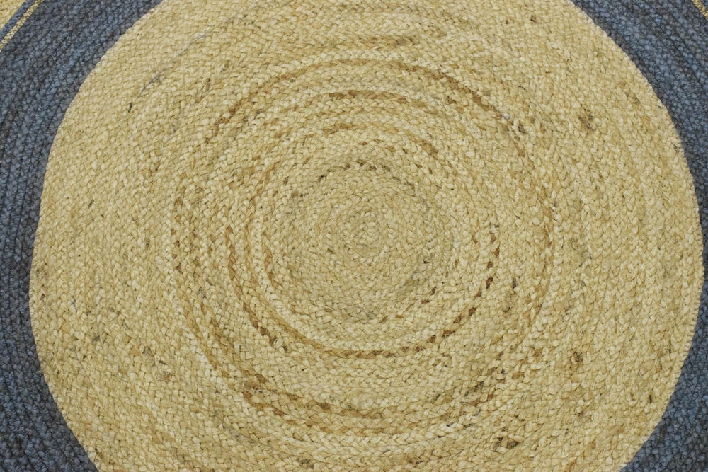 New 100% Natural Fiber 5 Feet Round Jute Rug, hand braided reversible rug | JR001 - The Rug Decor