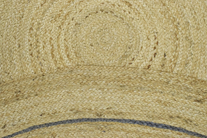 New 100% Natural Fiber 5 Feet Round Jute Rug, hand braided reversible rug | JR001 - The Rug Decor