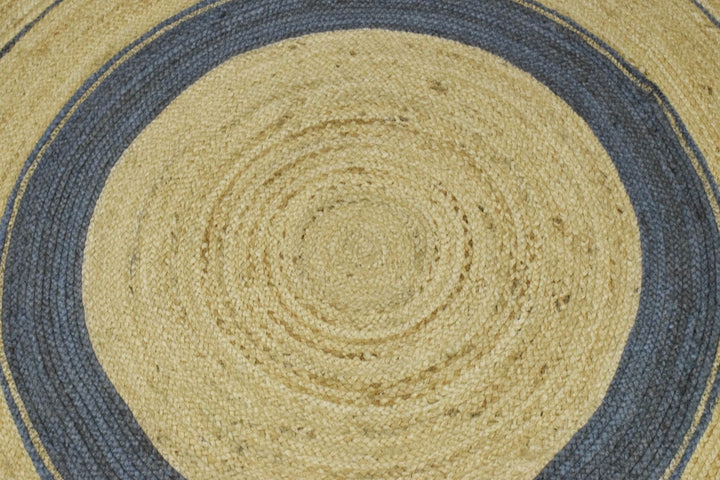 New 100% Natural Fiber 5 Feet Round Jute Rug, hand braided reversible rug | JR001 - The Rug Decor