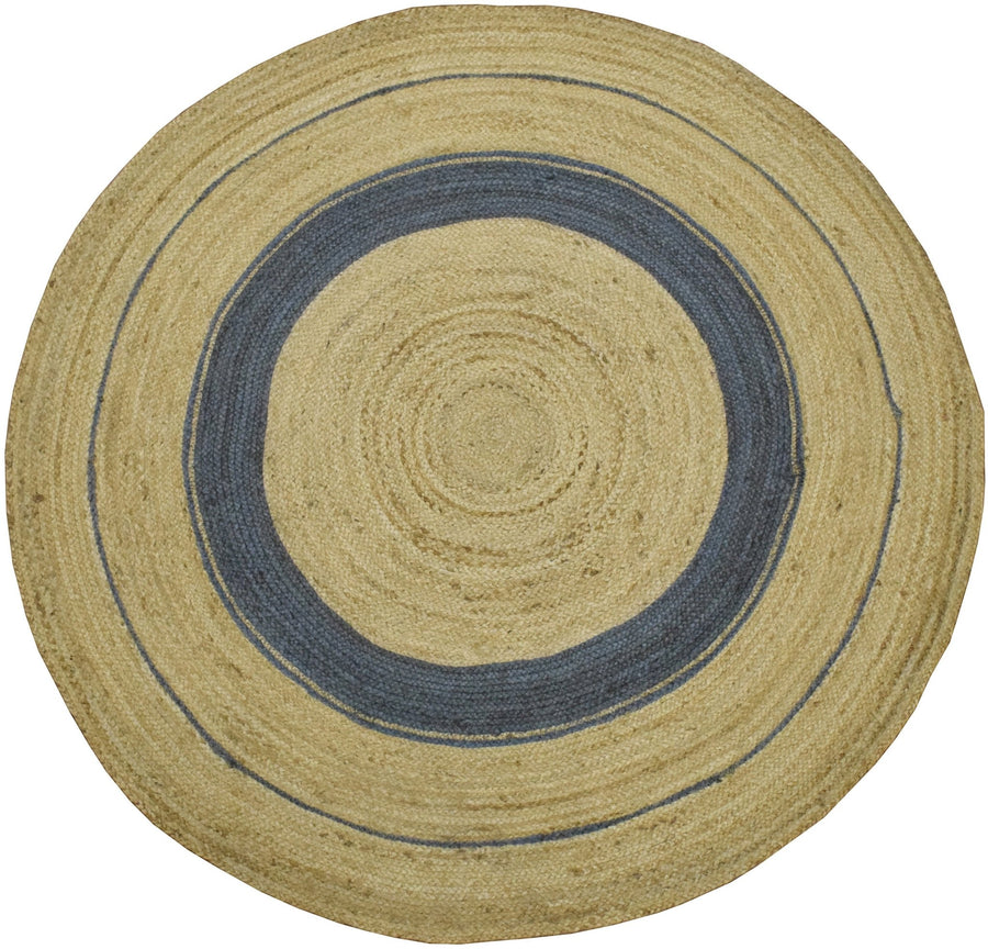 New 100% Natural Fiber 5 Feet Round Jute Rug, hand braided reversible rug | JR001 - The Rug Decor
