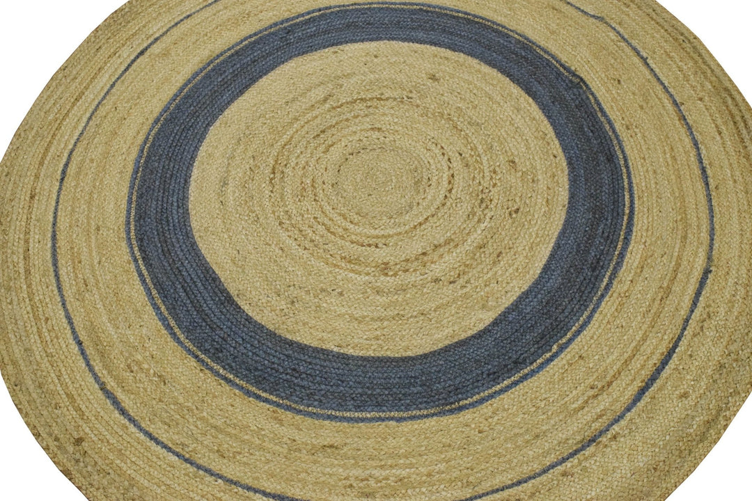 New 100% Natural Fiber 5 Feet Round Jute Rug, hand braided reversible rug | JR001 - The Rug Decor