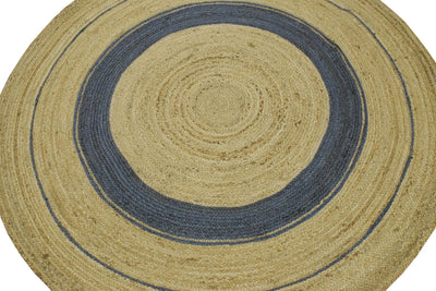 New 100% Natural Fiber 5 Feet Round Jute Rug, hand braided reversible rug | JR001 - The Rug Decor