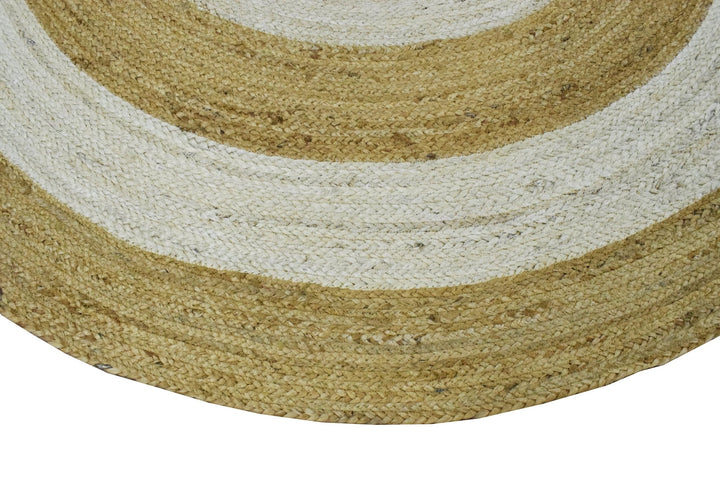 New 100% Natural Fiber 5 Feet Round Jute Rug, hand braided reversible rug | JR003 - The Rug Decor