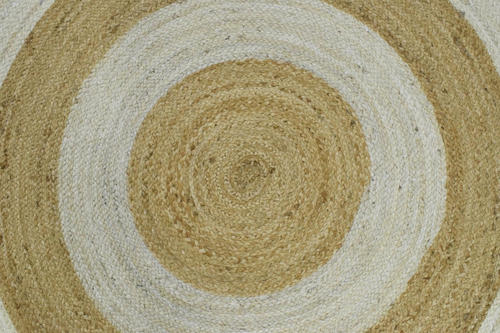 New 100% Natural Fiber 5 Feet Round Jute Rug, hand braided reversible rug | JR003 - The Rug Decor