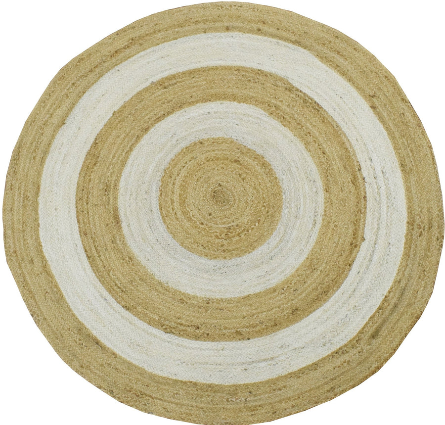 New 100% Natural Fiber 5 Feet Round Jute Rug, hand braided reversible rug | JR003 - The Rug Decor