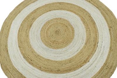 New 100% Natural Fiber 5 Feet Round Jute Rug, hand braided reversible rug | JR003 - The Rug Decor