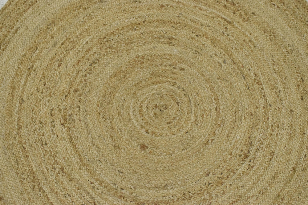 New 100% Natural Fiber 5 Feet Round Jute Rug, hand braided reversible rug | JR004 - The Rug Decor